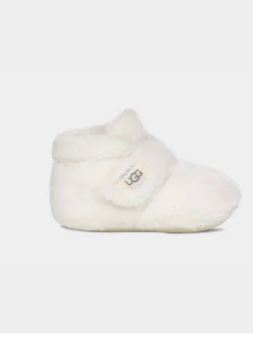 UGG Bixbee Terry Cloth Booties, Baby/Kids White size 4/5 (12-18 months)